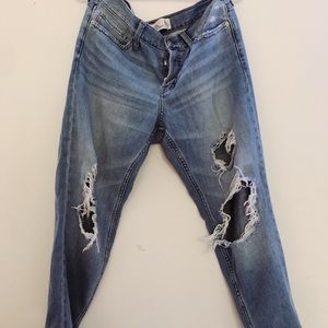 Abercrombie & Fitch Ripped Boyfriend Jeans